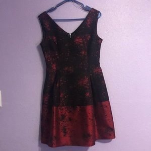 Black and red dress